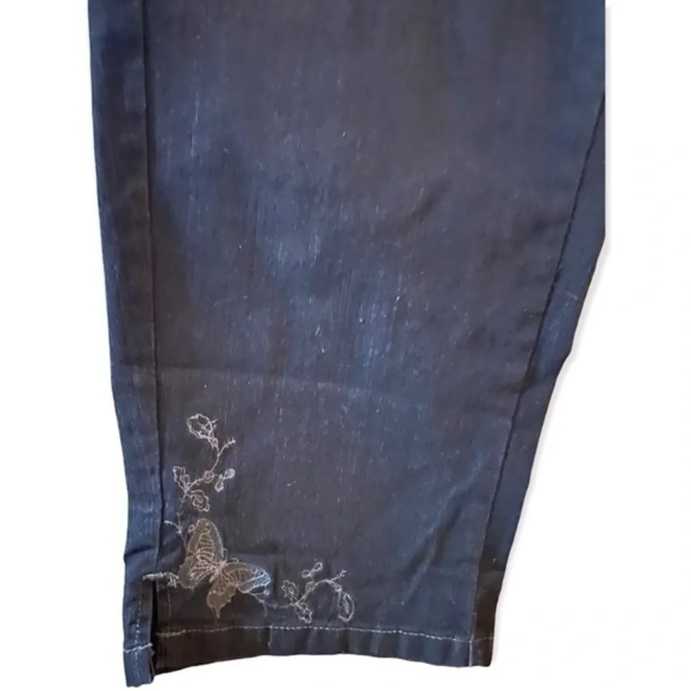 JMS Shorts Stretch‎ Classic Capri Women’s  Size 18W Blue Jeans - Picture 6 of 13